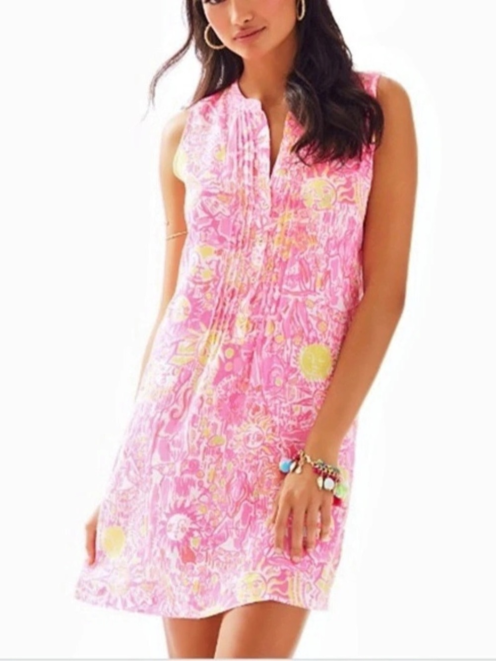 Lilly Pulitzer Pink & Yellow Mini Dress